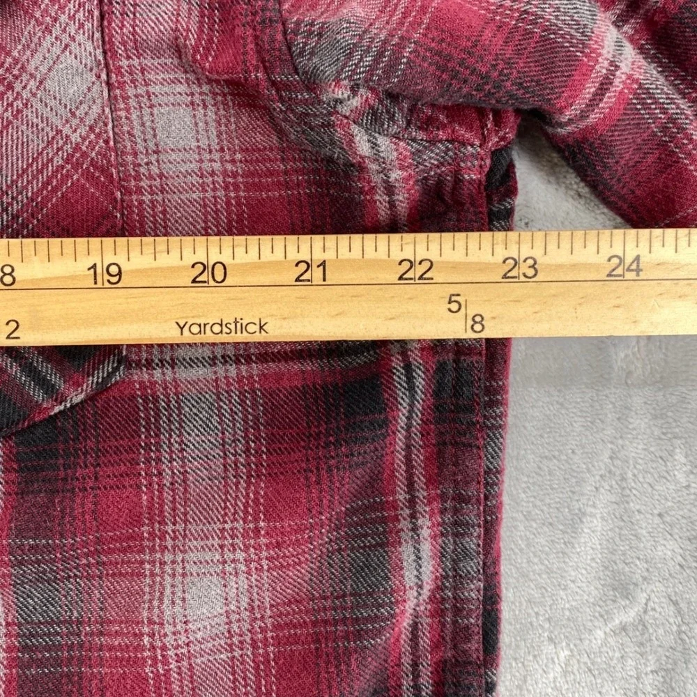 Resistol Double R Mens Large Red Plaid Western Pearl Snap Flannel Shirt R6F908